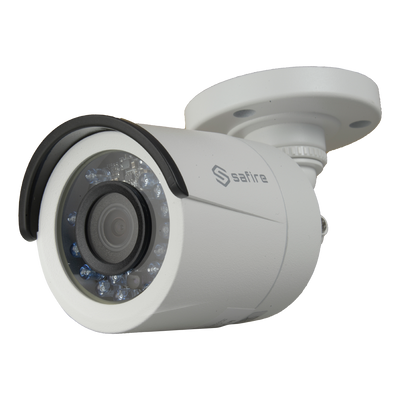 Safire HDTVI camera 1080p (25FPS) - Power Over Coaxial (PoC Safire) - 2Mpx High Performance CMOS - 2.8 mm lens (103º) - IR LED Range 20 m - Remote OSD menu from DVR