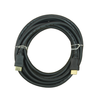 HDMI cable - HDMI type A male connectors - High speed - 5 m - Black color - Anti-corrosion connectors