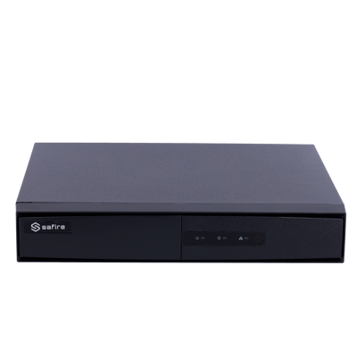 Safire 5n1 Video Recorder - 8 CH HDTVI / HDCVI / AHD / CVBS / 8 IP - H.265 Pro+ - HDMI 2K, VGA and BNC (CVBS) output - 4 CH Artificial Intelligence - Supports 1 hard drive | Audio