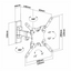 Wall mount for LCD monitor - Tilt -12º~ 5º - Rotation -90º~ 90º - Separation wall 60~190 mm - Load resistance 20 Kg - Screens 13"~42"