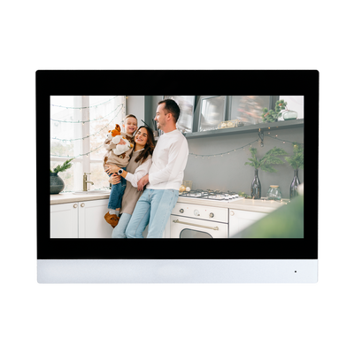 Monitor de videoportero - Pantalla TFT de 10" - Audio bidireccional - TCP/IP, WiFi y SIP - Ranura para tarjeta microSD de hasta 64 GB - Montaje en superficie | Color negro