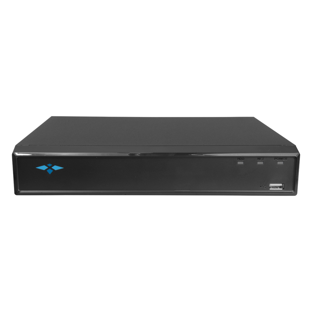 Videograbador NVR X-Security para cámaras IP - Vídeo IP de 16 CH y 16 puertos PoE - Resolución máxima de grabación 12 Mpx - Reconocimiento facial de 1 CH - Reconocimiento de personas y vehículos de 2 CH - Compresión H.265+