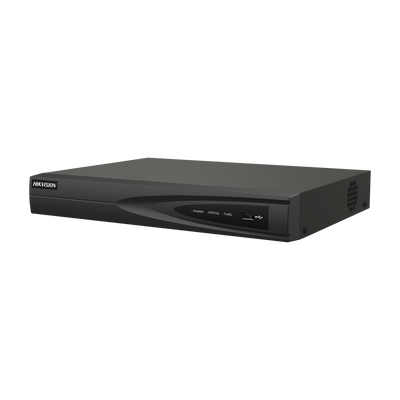Hikvision - Value Range - Videograbador IP NVR de 16 CH - Resolución máxima 8Mpx@1ch - Ancho de banda 160 Mbps Soporta 1 disco duro - Detección de movimiento 2.0 4 canales
