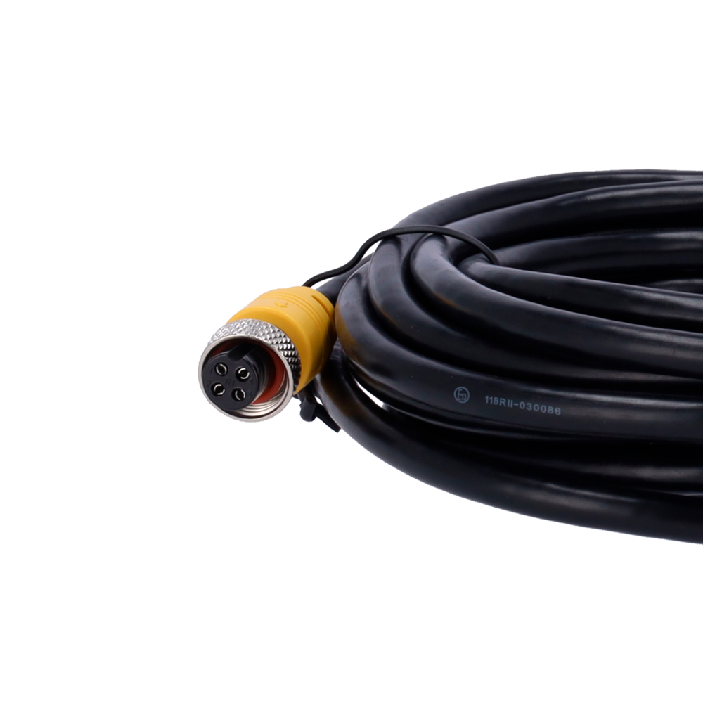 Streamax - Cavo per telecamere AHD - Connettore M12 tipo aviazione - 4 Pin - Lunghezza 1.5m - Femmina - Femmina