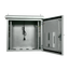 Armadio rack a parete - Fino a 9U rack da 19" - Fino a 100 Kg di carico - Con griglie di ventilazione e passacavi - Grado di protezione IP65 - 8 Ingressi per cablaggio