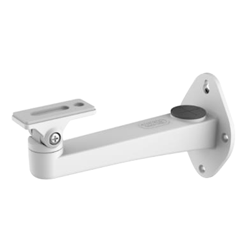 Wall bracket - For box and bullet cameras - Suitable for outdoor use - White color - Compatible with Hiwatch Hikvision - Hollow pin