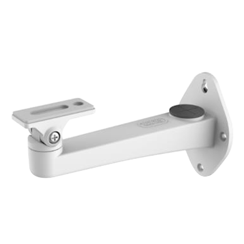 Soporte de pared - Para cámaras box y bala - Apto para exterior - Color blanco - Compatible con Hiwatch Hikvision - Pasador de cable