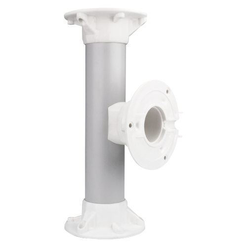 Double ceiling support - Height 25 cm - Suitable for indoor and outdoor use - White color - Made of plastic