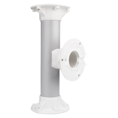 Double ceiling support - Height 25 cm - Suitable for indoor and outdoor use - White color - Made of plastic