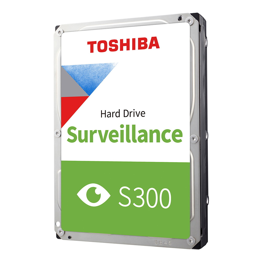 Toshiba hard disk - 1 TB capacity - SATA 6 GB/s interface - HDWV110UZSVA model - Special for video recorders - Alone or installed on DVR