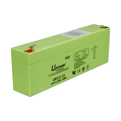 Upower - Rechargeable battery - AGM lead-acid technology - Voltage 12 V - Capacity 2.3 Ah - 66 x 178 x 35 mm/ 960 g - For backup or direct use