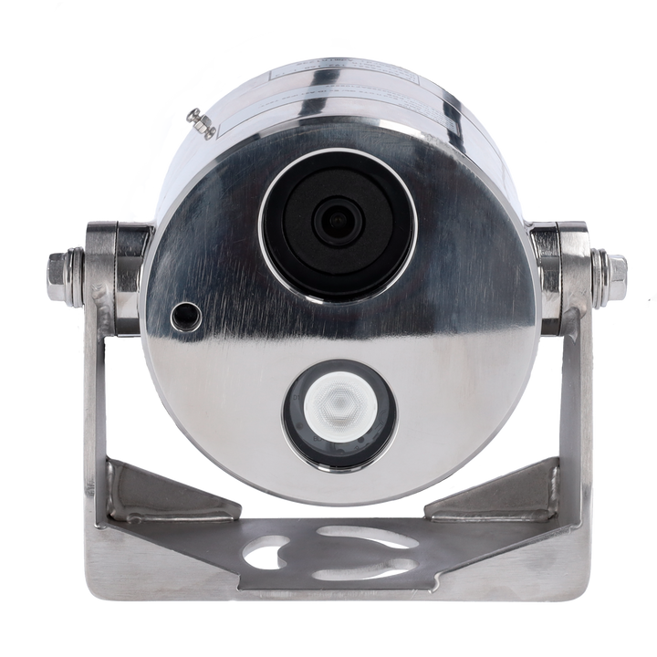 Telecamera IP Explosion Proof 4 Mp - 1/3" Progressive Scan CMOS - Lente motorizzata 4.0 mm - IR LEDs portata 30 m - Alloggiamento in acciaio inox 304 resistente alla corrosione - Impermeabilità IP68