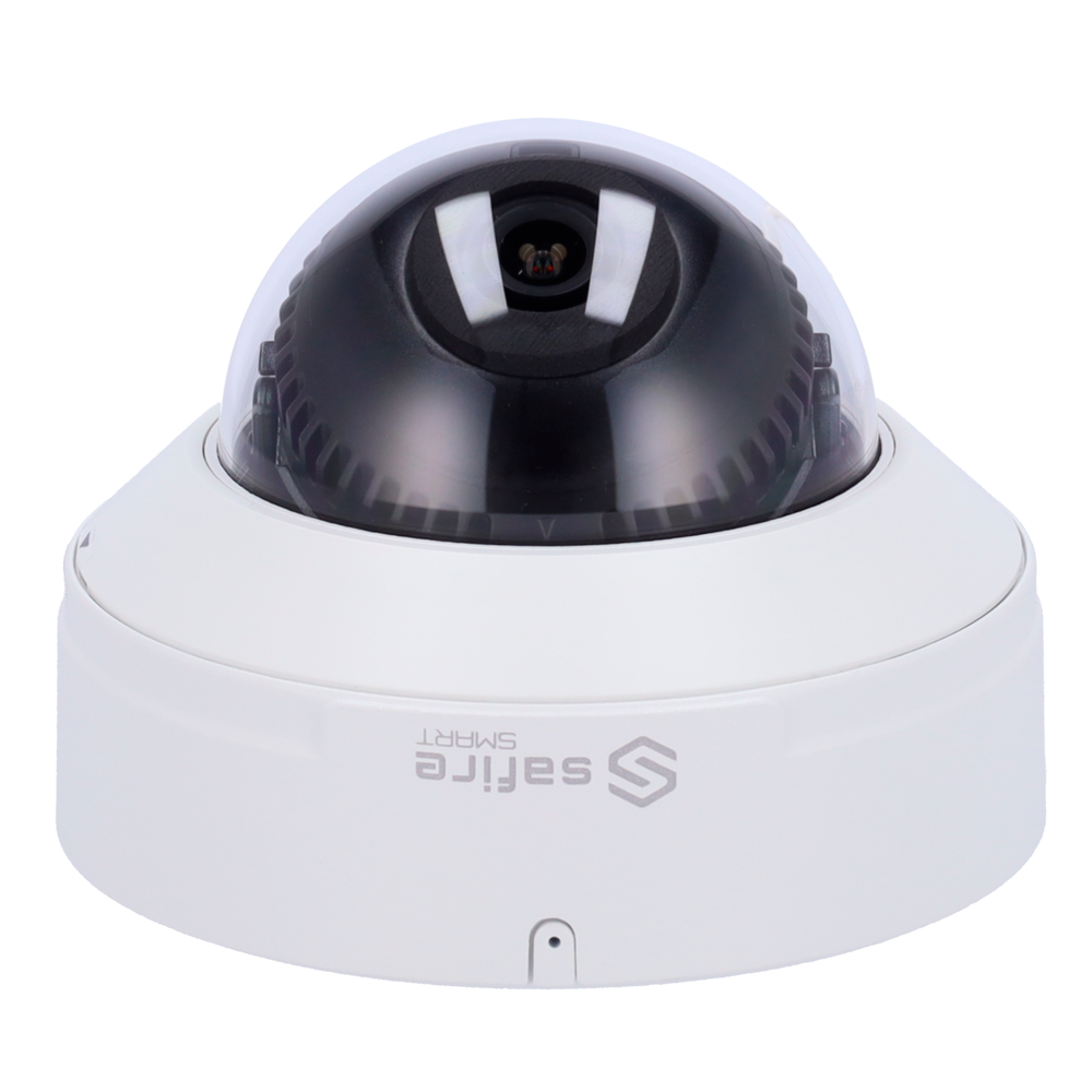 Safire Smart - Cámara Domo IP gama I2 AI Avanzado - Resolución 8 Megapíxel (3840x2160) - Lente 2.8 mm | Audio | IR 30m | MIC - AI Avanzado: Metadatos de vídeo y Detecc. Facial - Impermeabilidad IP67 &amp; IK10 | PoE (IEEE802.3af)