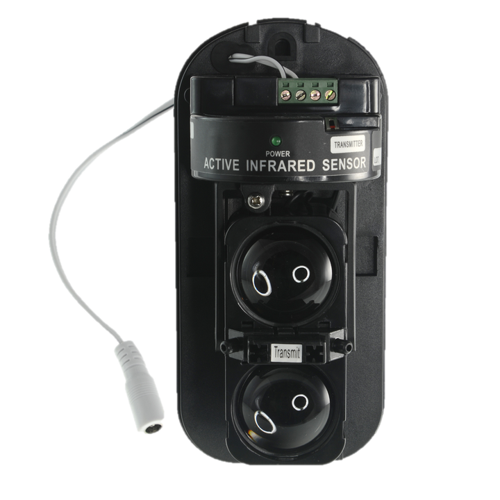 Infrared Barrier Detector - Wireless | Internal Antenna - Max. Distance detection range 60 / 180 m - Wireless distance 80 m - Tamper | Relay output - DC12V power supply