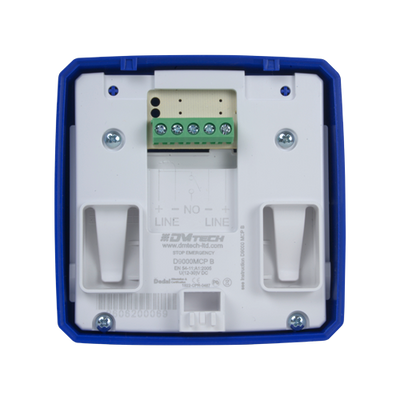 Pulsante di reset - Specifico per pannello antincendio - Arresto di emergenza - Indicatore LED - Installazione in superficie - Riattivato manualmente o con chiave