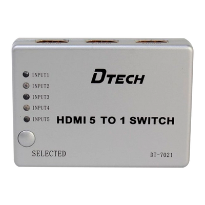 HDMI Switch - 5 HDMI inputs - 1 HDMI outputs - Up to 1080p - Max length 20m - DC 5V power supply