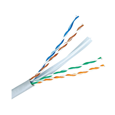Cable UTP rígido libre de halógenos - Categoría 6E - Conductor OFC, pureza 99,9% cobre - Bobina de 305 metros - Diámetro 5,5 mm - Libre de halógenos
