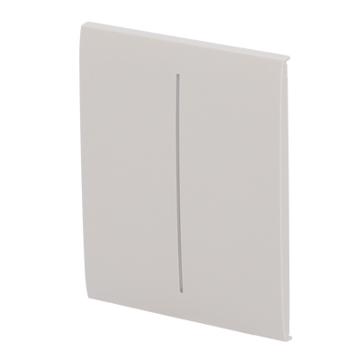 Ajax - LightSwitch CenterButton - Pannello tattile per doppio interruttore della luce  - Compatibile con AJ-LIGHTCORE-2G - Retroilluminazione a LED - Pannello tattile centrale senza contatto - Colore grigio ostrica - Innowatt