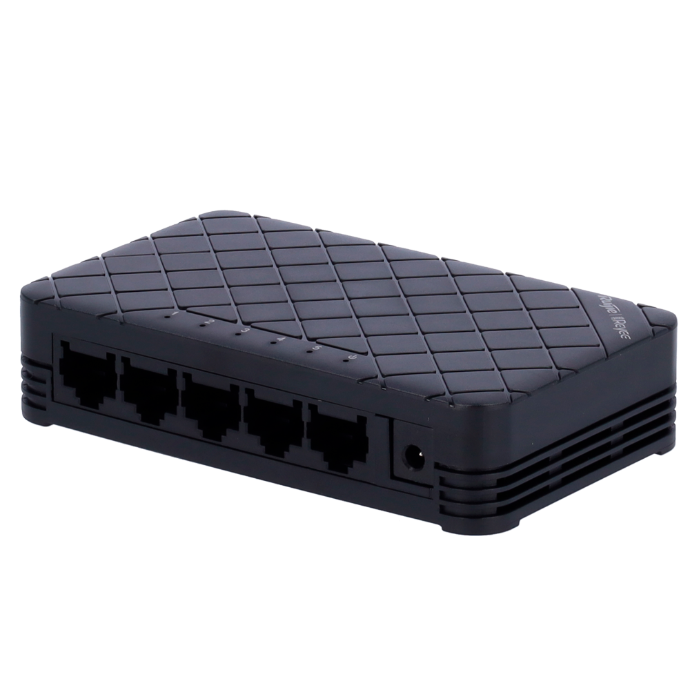 Switch de Escritorio Reyee - Carcasa de Plástico - 5 Puertos RJ45 - Velocidad 10/100/1000 Mbps - Plug and Play - Tecnología de Ahorro de Energía
