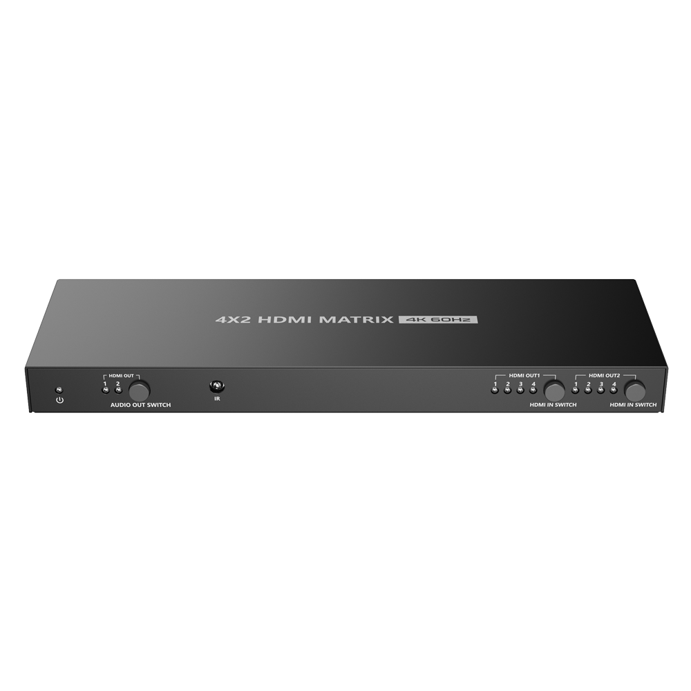 HDMI video matrix 4 HDMI inputs 2 HDMI outputs 4K output (input