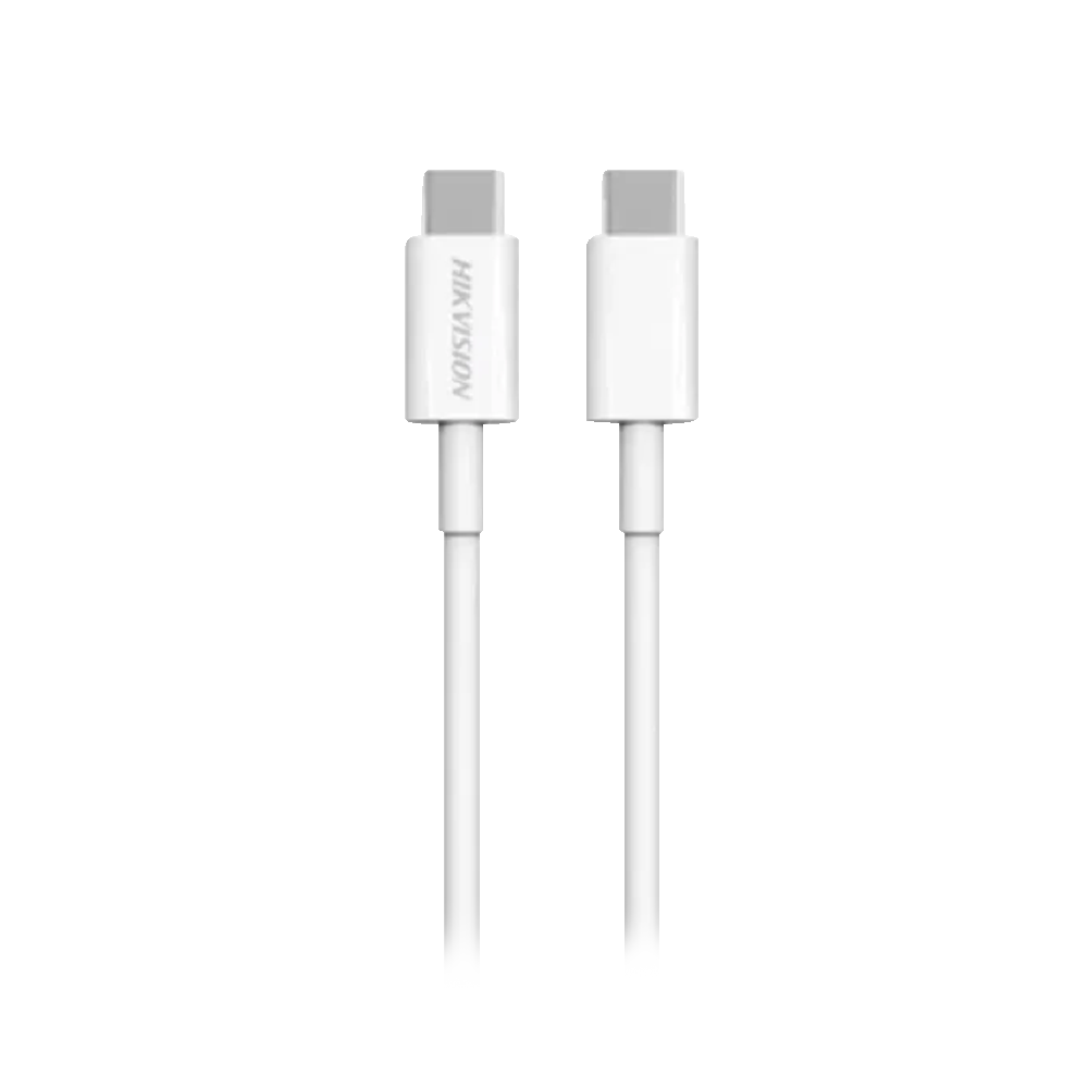 Veger - USB2 cable - 60W fast charge - USB-C to USB-C - Braided metal casing - Length 1m