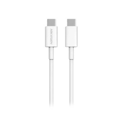 Veger - USB2 cable - 60W fast charge - USB-C to USB-C - Braided metal casing - Length 1m