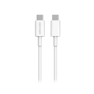 Veger - Cable USB2 - Carga rápida 60W - USB-C a USB-C - Carcasa metálica trenzada - Longitud 1m