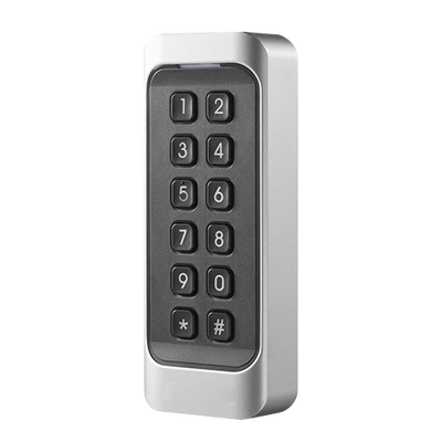 Lector de acceso a marcos - Acceso mediante tarjeta EM y teclado - Indicador LED y acústico - Wiegand 26/34 - Compatible con Safire - Apto para exterior IP65