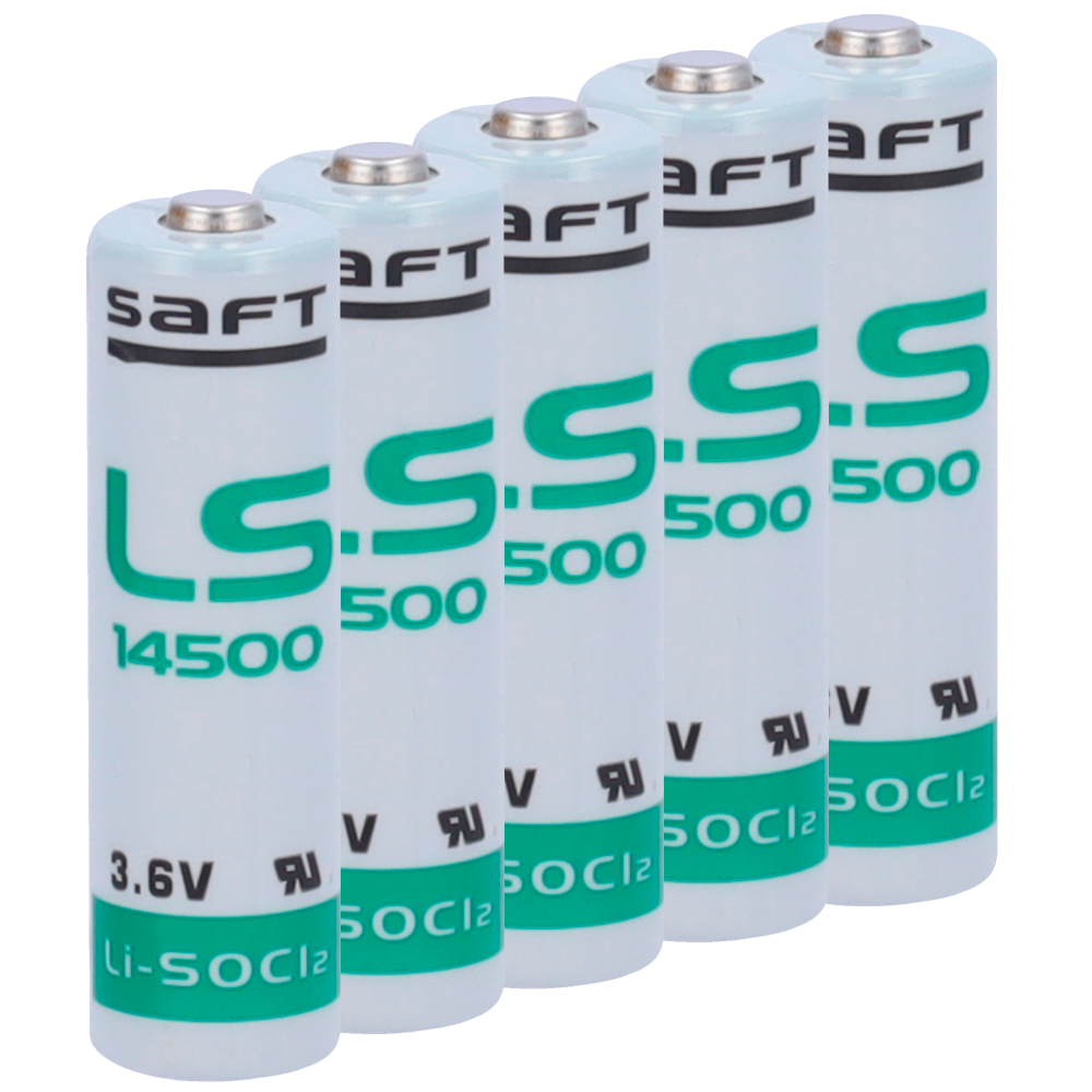 Saft - PacK di pile AA / LS14500 - 10 unità - Voltaggio 3.6 V - Litio - Capacità nominale 2600 mAh - Innowatt