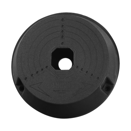 Scatola di giunzione  - Per telecamere dome - Per esterni - Installazione a tetto o parete - Fabbricato in plastica - Colore nero