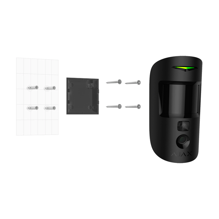 Detector with photo-verification upon request - Grade 2 certified - 868 MHz Jeweler wireless - Up to VGA image transmission (640x480) - Up to 5 images per detection - Pet Immunity / 12 m detection range