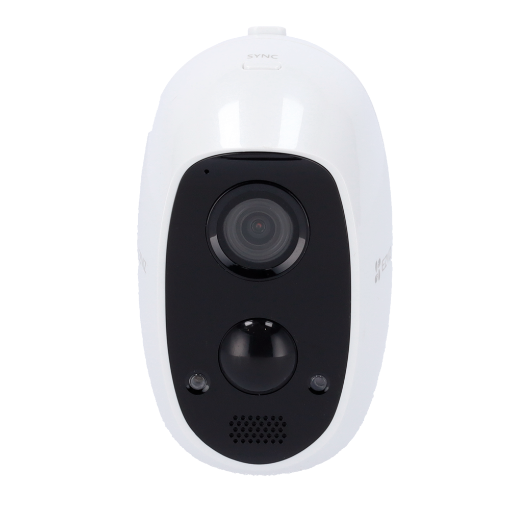 Ezviz Wifi Battery IP Camera - Real PIR Detector - 1080p / H.264+/ 2.2 mm Lens - IR Distance 7.5 m - Directional Audio / SD Slot - Ezviz App and P2P Connection