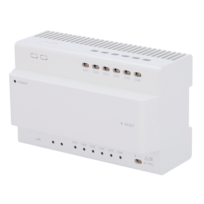 Building converter - 2 wire to IP - 6 groups of 2 wires - TCP/IP with RJ45 - Connect with SF-VIMOD-HUB-M2 - Surface or track mount