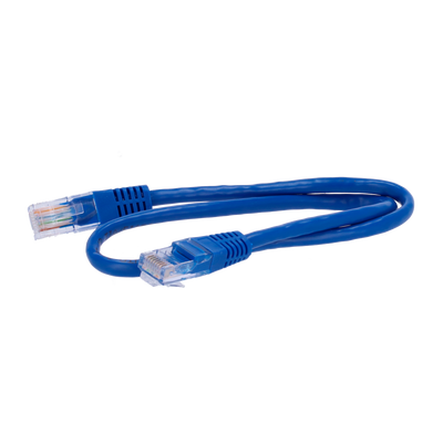 UTP - Cable Ethernet - Conectores RJ45 - Categoría 5E - 0,5 m - Color azul claro