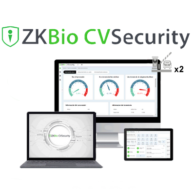 Licencia software control de acceso - Módulo de parking - 2 cámaras LPR - Gestión de áreas de aparcamiento - Control de matrículas y aforo vechicular - Necesaria licencia de accesos ZK-SOF-BIOCV-x