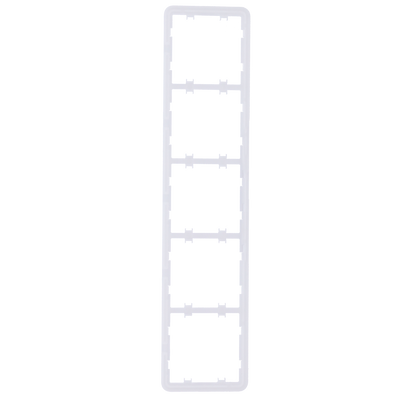 Marco vertical para cinco interruptores - Compatible con 2 x AJ-SIDEBUTTON-...-VERT - Compatible con 3 x AJ-CENTERBUTTON-...-VERT - Ajax - LightSwitch Vertical Frame (5 seats)