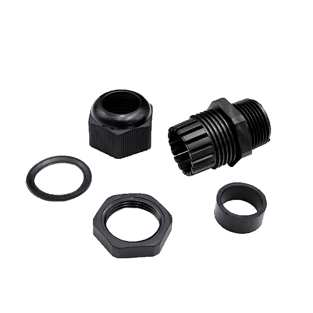 Racor estanco - Plástico - Diámetro 13~18mm - IP68 - Color negro