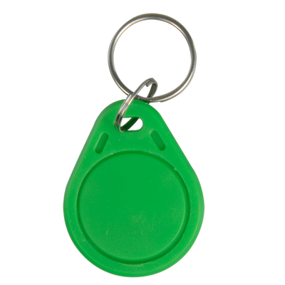 Proximity TAG Key - Radio Frequency ID - Passive EM RFID | Green color - Low frequency 125 kHz - Light and portable - Maximum safety
