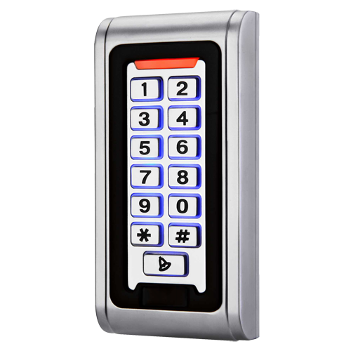Standalone access control - Access via MF card and PIN - Relay, alarm and buzzer output - Wiegand 26 - Time control - Suitable for outdoor use IP68