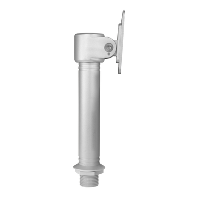 Access control turnstile support - Universal plate with adapter holes - Composed of two elements - Compatible with Safire devices - Measurements: 214.5mm (Al) x 45mm (An) x 27mm (Fo) - Made in aluminum