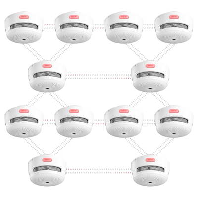 Mini detector de humo autónomo X-Sense - Permite conectar 24 detectores por RF 868MHz - Duración de la batería 5 años (reemplazable) - Indicador luminoso de alarma - Alarma sonora 85 dB a 3m - Certificado EN 14604