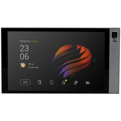 Monitor Android 10.0 per domotica - Schermo TFT da 8" | Applicazioni di terze parti - Audio bidirezionale | Monitor del videocitofono - TCP/IP, WiFi, Bluetooth, ZigBee, KNX, SIP - Sensori ambientali 2 relè - Connessione via Cloud | Telecamera integrata