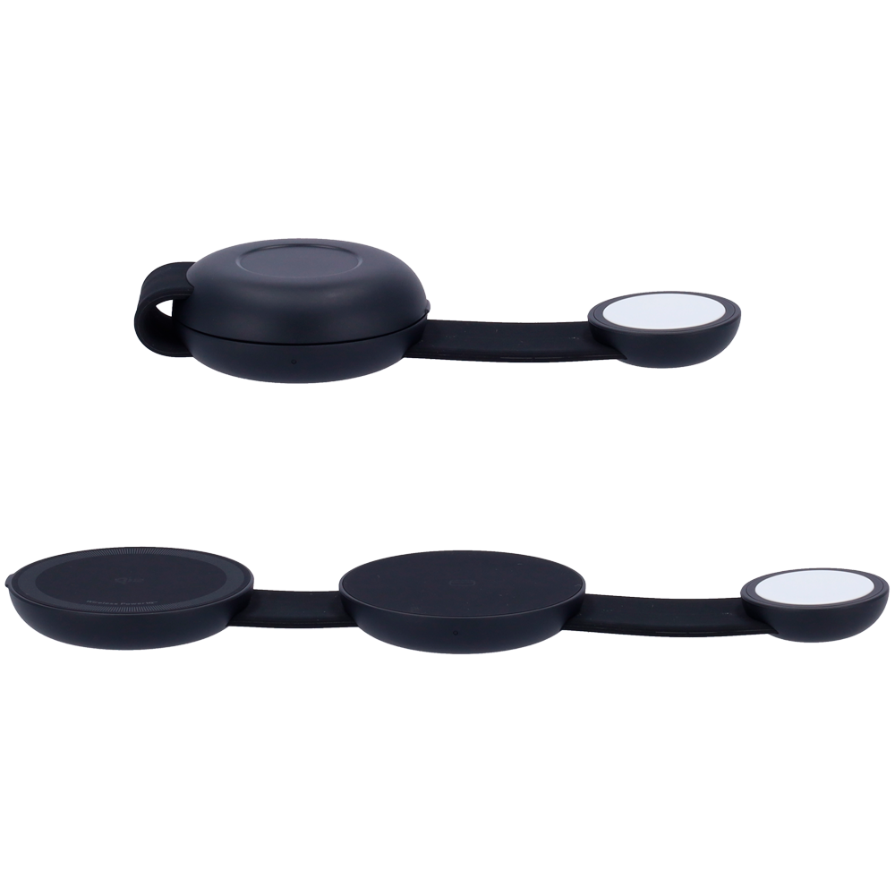 Cargador inalámbrico 3 en 1 Anker - Tecnología MagGo - Carga rápida: iPhone, Airpods, Apple Watch - Carga 3 dispositivos a la vez - Acepta modo horizontal - Plegable | Color negro
