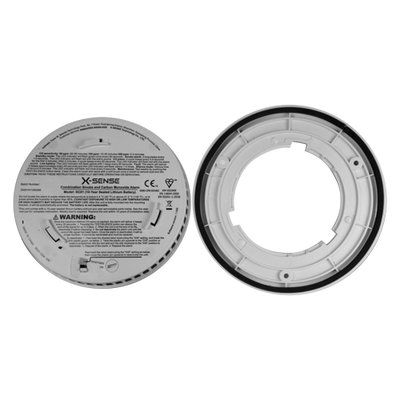 Rilevatore standalone di fumo e CO X-Sense - Durata della batteria 10 anni - Indicatore luminoso di allarme - Allarme acustico 85 dB a 3m - Pulsante di prova e schermo LCD - Certificato EN 50291:2010 e IT 14604:2005