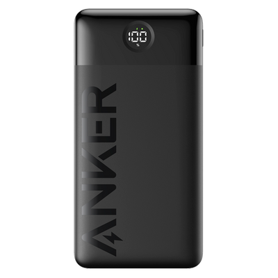 Anker Power Bank - Capacidad 20000mAh  - Entrada USB-C - Salidas USB-C, USB-A - Carga 2 dispositivos a la vez - Pantalla digital | Color negro