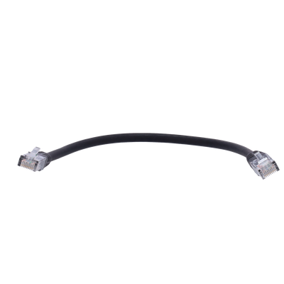 Cavo UTP - Ethernet - Connettori RJ45 - Categoria 6 - 0,3 m - Colore nero