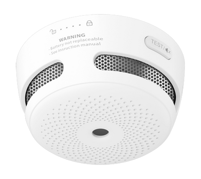 Pack de 6 mini detector de humo autónomo X-Sense - Duración de la batería 10 años (no reemplazable) - Indicador luminoso de alarma - Alarma sonora 85 dB a 3m - Botón de Test - Certificado EN 14604