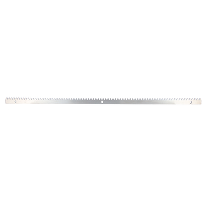 Cremallera para automatismo - Engranaje de paso M4 - Dimensiones: 1000 (An) x 30 (Al) x 10 (Fo) mm - Fabricada en acero inoxidable - Compatible con GATEOPENER-BL360ENC