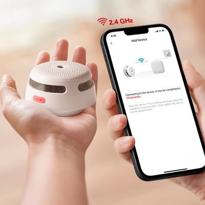 Mini detector de humo autónomo X-Sense - Comunicación WiFi 2.4GHz - Conexión a través de APP - Duración de la batería 1 año (reemplazable) - Alarma sonora 85 dB a 3m - Certificado EN 14604