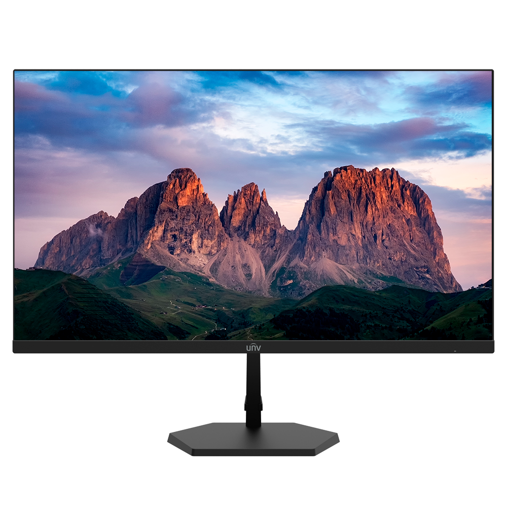 Monitor Univew LED 27"  - DPx2. HDMIx2, Audio OUT - Risoluzione 3840x2160 - Luminosità 250 cd/m2 - Tempo di risposta 14 ms